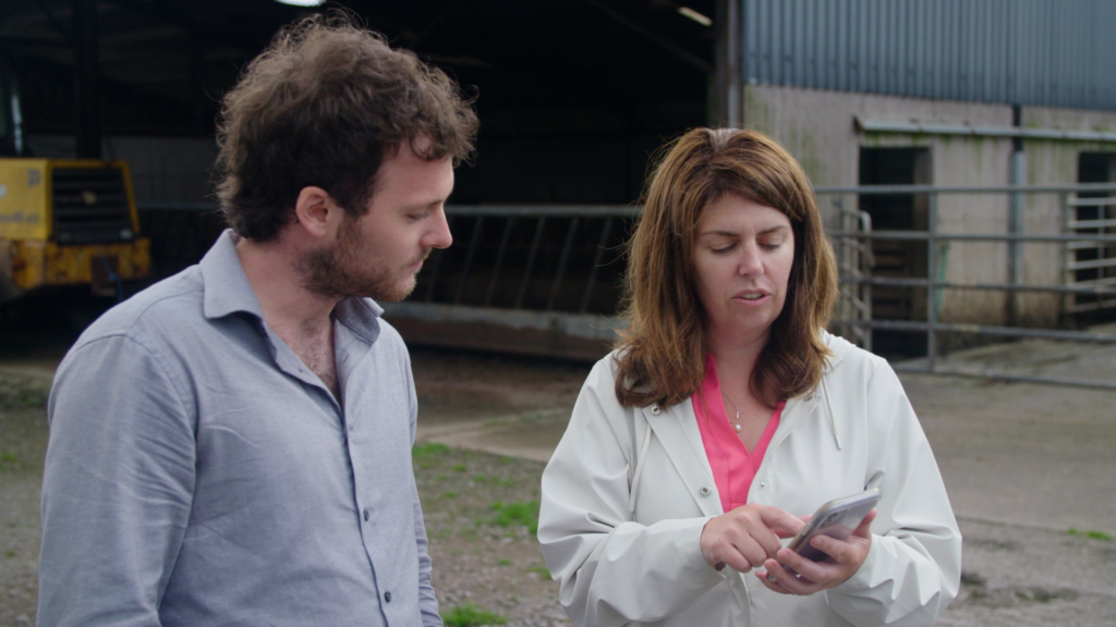 Conor McGookin of MaREI with Deirdre de Bhailís of the Dingle Hub