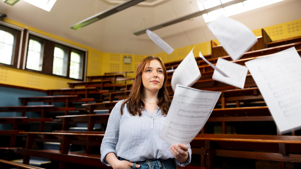 Final year student Thérèse, member of the UCC Choral Society