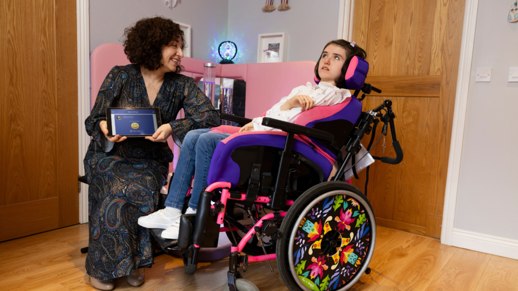 UCD's Dr Aviva Cohen, founder of the SeamlessCARE app with app user Isabella