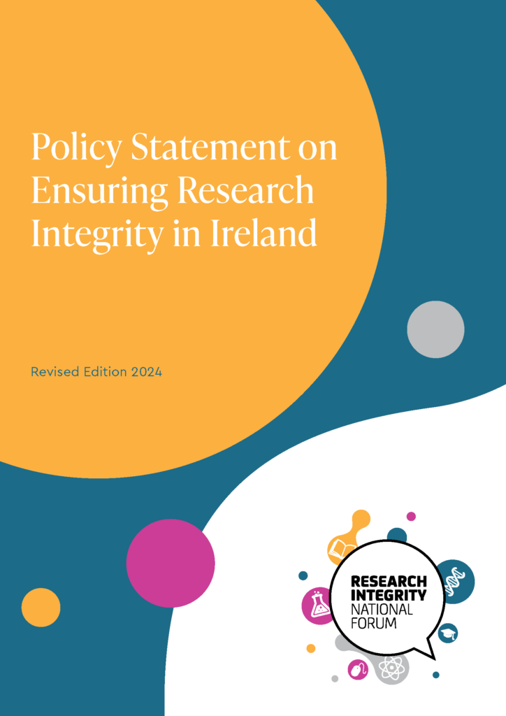 Front cover of the National Policy Statement on Ensuring Research Integrity in Ireland Dec 2024