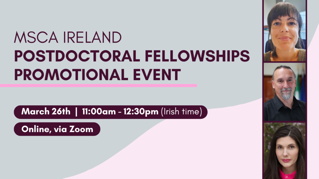 MSCA Ireland Postdoctoral Fellowship Webinar